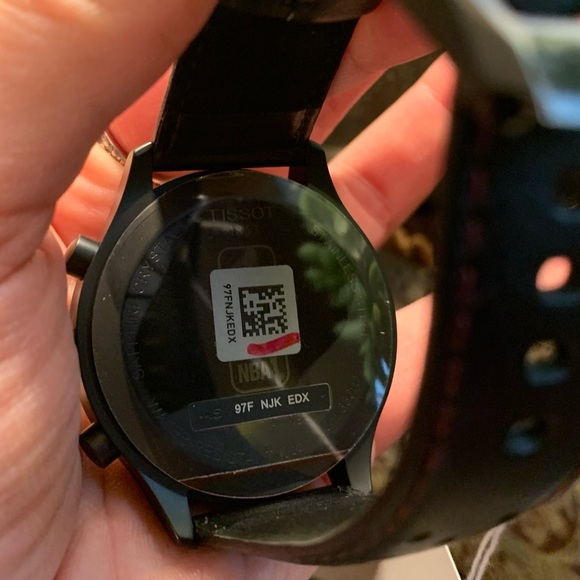 Authentic TISSOT 1853 45mm NBA leather perforated strap - Picture 7 of 14